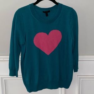 J. Crew | Wool Heart Sweater | Size: LARGE (GUC)